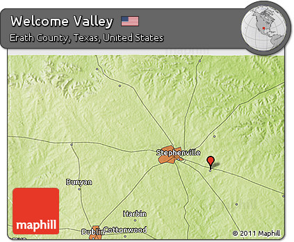 Physical 3D Map of Welcome Valley