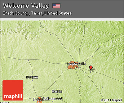 Physical 3D Map of Welcome Valley