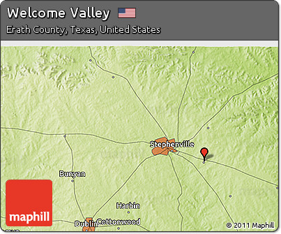 Physical 3D Map of Welcome Valley