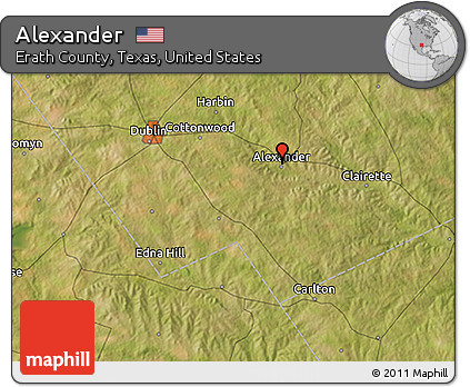 Satellite 3D Map of Alexander
