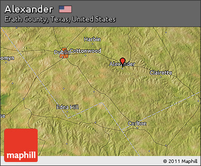Satellite 3D Map of Alexander