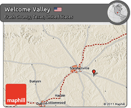 Shaded Relief 3D Map of Welcome Valley