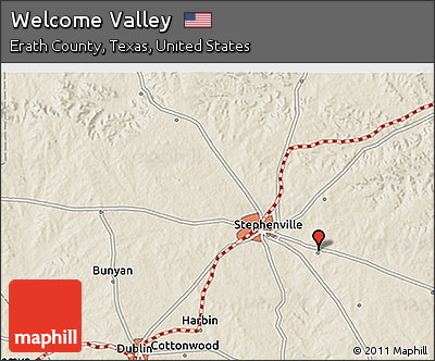 Shaded Relief 3D Map of Welcome Valley