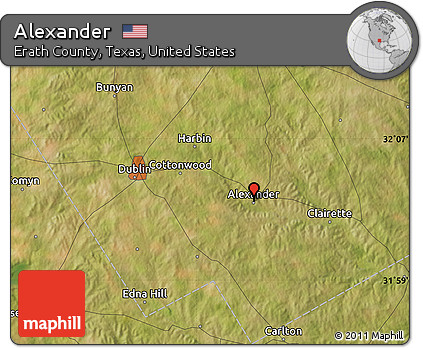 Satellite Map of Alexander