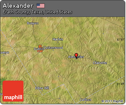 Satellite Map of Alexander