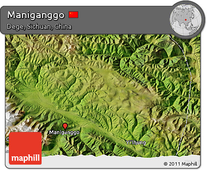 Satellite 3D Map of Maniganggo