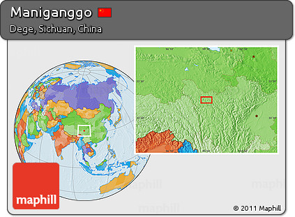 Political Location Map of Maniganggo