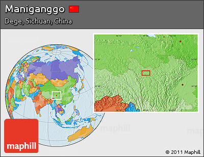 Political Location Map of Maniganggo