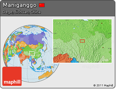 Political Location Map of Maniganggo