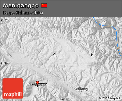 Physical Map of Maniganggo
