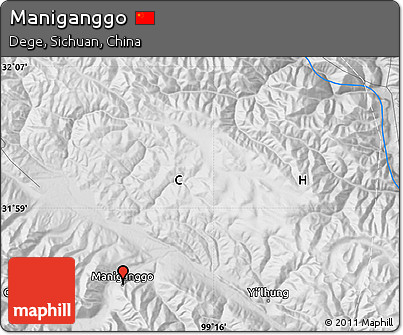 Physical Map of Maniganggo