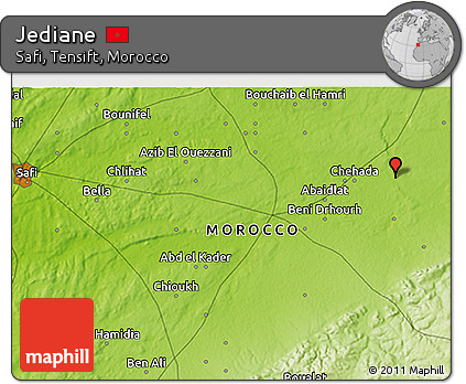 Physical 3D Map of Jediane