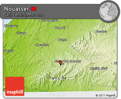 Physical 3D Map of Nouasser