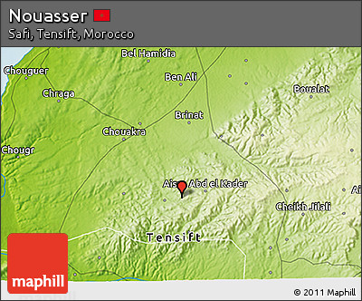 Physical 3D Map of Nouasser