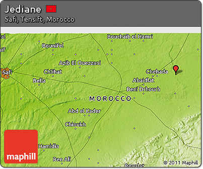 Physical 3D Map of Jediane