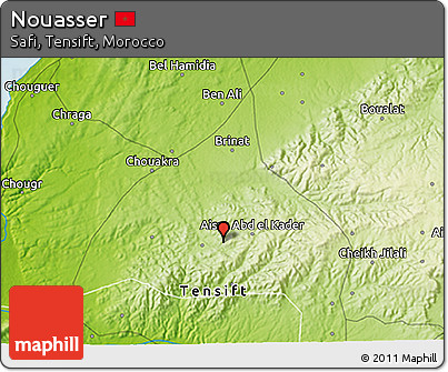 Physical 3D Map of Nouasser