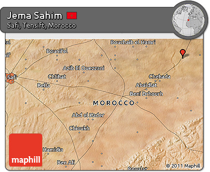 Satellite 3D Map of Jema Sahim