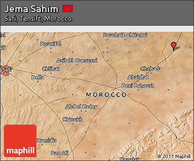 Satellite 3D Map of Jema Sahim