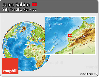 Physical Location Map of Jema Sahim