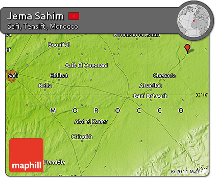 Physical Map of Jema Sahim