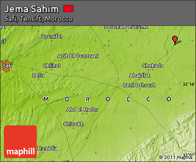 Physical Map of Jema Sahim