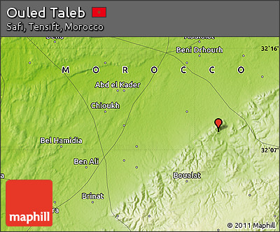 Physical Map of Ouled Taleb