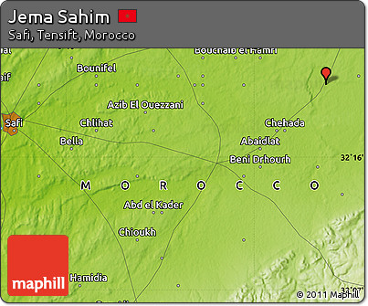 Physical Map of Jema Sahim