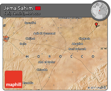 Satellite Map of Jema Sahim