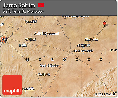 Satellite Map of Jema Sahim