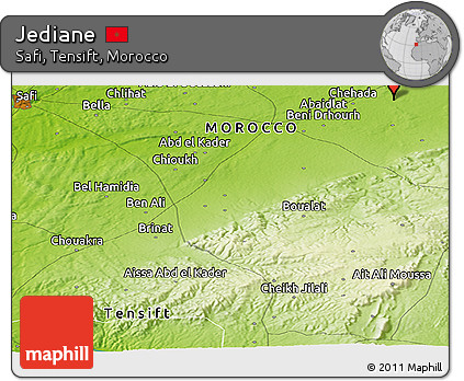 Physical Panoramic Map of Jediane