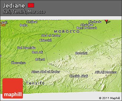 Physical Panoramic Map of Jediane