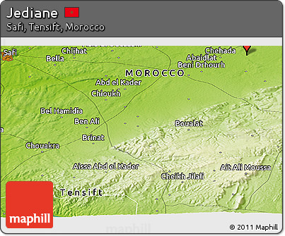 Physical Panoramic Map of Jediane