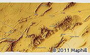 Physical 3D Map of Aïn Sefra