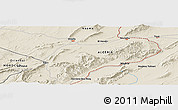 Shaded Relief Panoramic Map of Sfissifa
