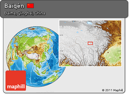 Physical Location Map of Baiqên
