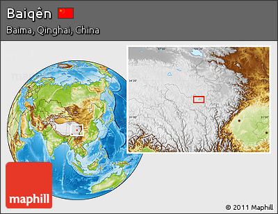 Physical Location Map of Baiqên