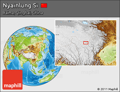 Physical Location Map of Nyainlung Si