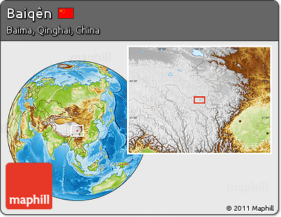 Physical Location Map of Baiqên