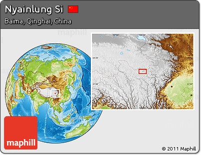 Physical Location Map of Nyainlung Si