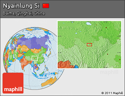Political Location Map of Nyainlung Si