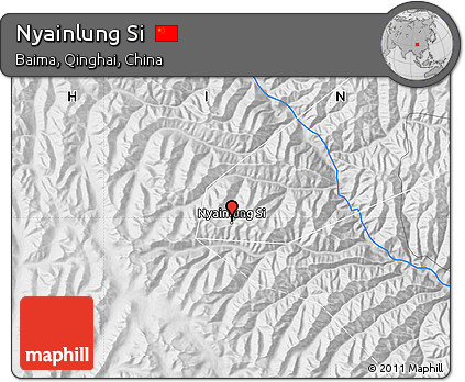 Physical Map of Nyainlung Si
