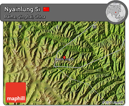 Satellite Map of Nyainlung Si