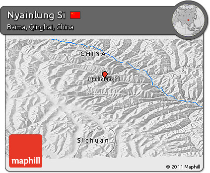 Physical Panoramic Map of Nyainlung Si