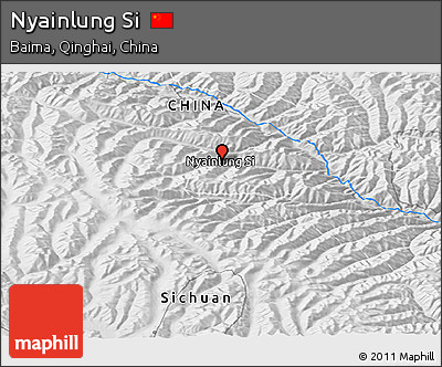 Physical Panoramic Map of Nyainlung Si