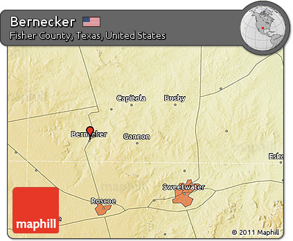 Physical 3D Map of Bernecker