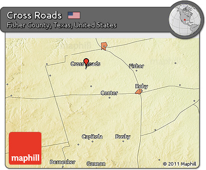 Physical 3D Map of Cross Roads