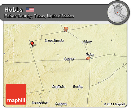 Physical 3D Map of Hobbs
