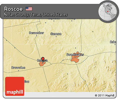 Physical 3D Map of Roscoe
