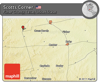 Physical 3D Map of Scotts Corner