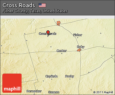 Physical 3D Map of Cross Roads